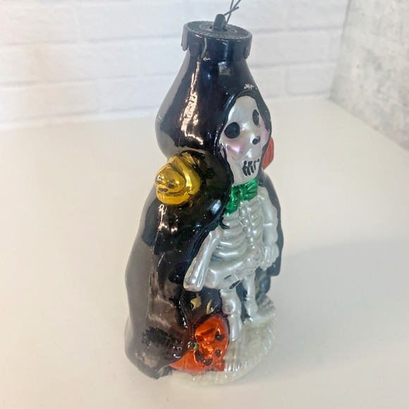 Halloween Skeleton in Cape Ornament Figure 6" - Picture 6 of 7